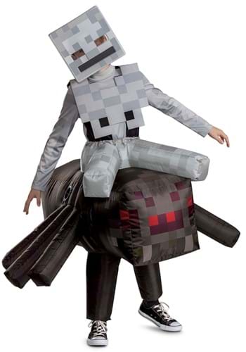 Kids Deluxe Minecraft Spider Jockey Inflatable Costume
