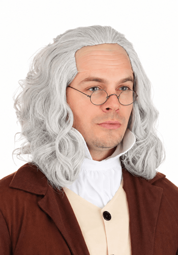 Adult Classic Ben Franklin Costume Wig-updated