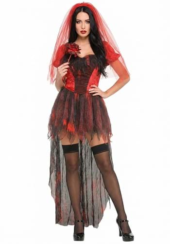 Womens Crimson Bride Costume Dress