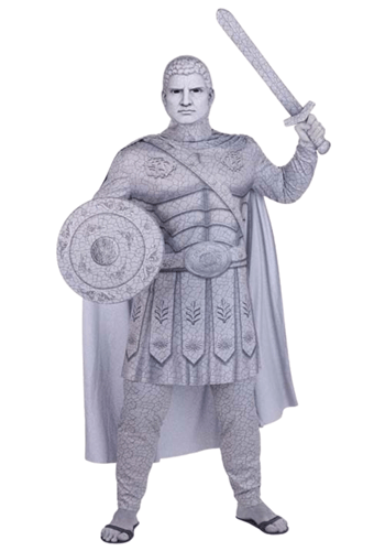 Plus Size Turned to Stone Warrior Mens Costume