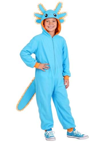 Kids Blue Axolotl Costume