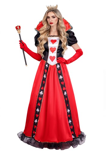 Womens Crimson Queen of Hearts Costume