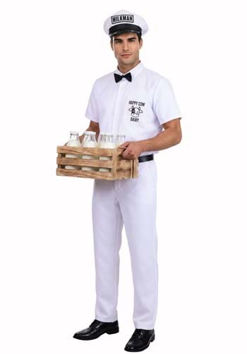 Men's Classic 1950s Milkman Costume