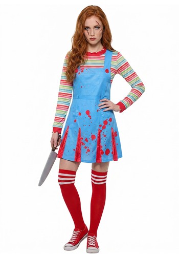 Women's "Come Play" Killer Doll Costume