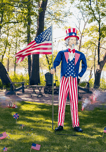 Uncle Sam Animatronic Decoration Main