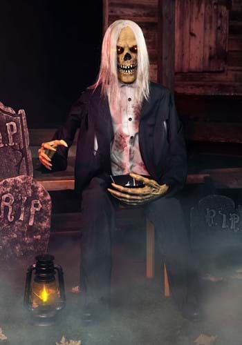 Grabby Gutfried Seated Zombie Animatronic Decoration
