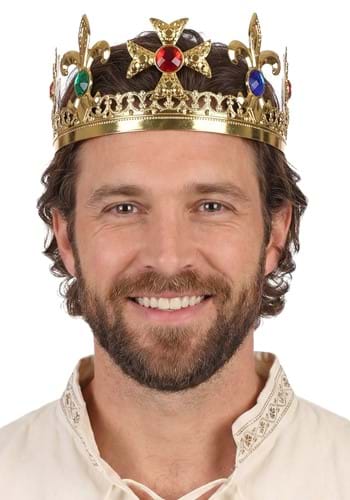 Deluxe Metallic King Crown Accessory