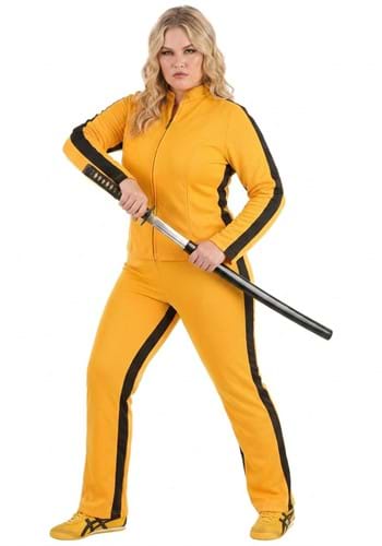 Plus Size Womens Yellow Ninja Assassin Costume
